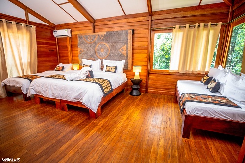 Pongara Lodge Luxury bungalow 7 (chambre)